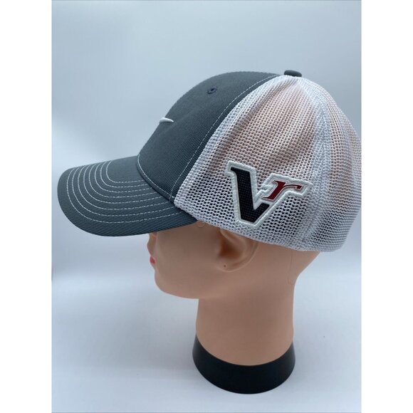 Nike Golf VR 20XI Mesh Baseball Cap Hat Mesh Logo Flexfit White Grey Size M/L - Picture 4 of 15